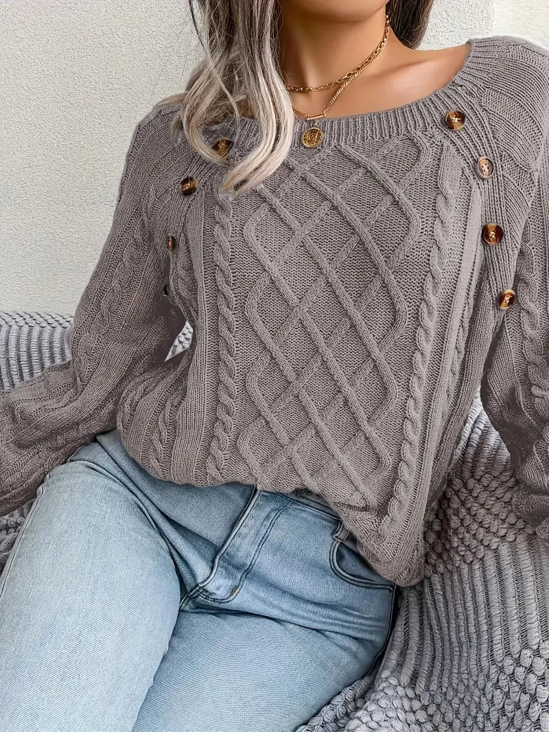 Aldara | Pull élégant pour femme, Polyvalent et confortable, Design raffiné pour une élégance au quotidien