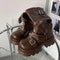 Botas de moto con plataforma, cordones y hebillas