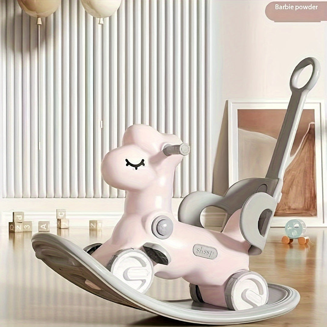 WobbiRider Jouet Enfant 2-en-1 | Cheval à Bascule et Roue d’Exercice