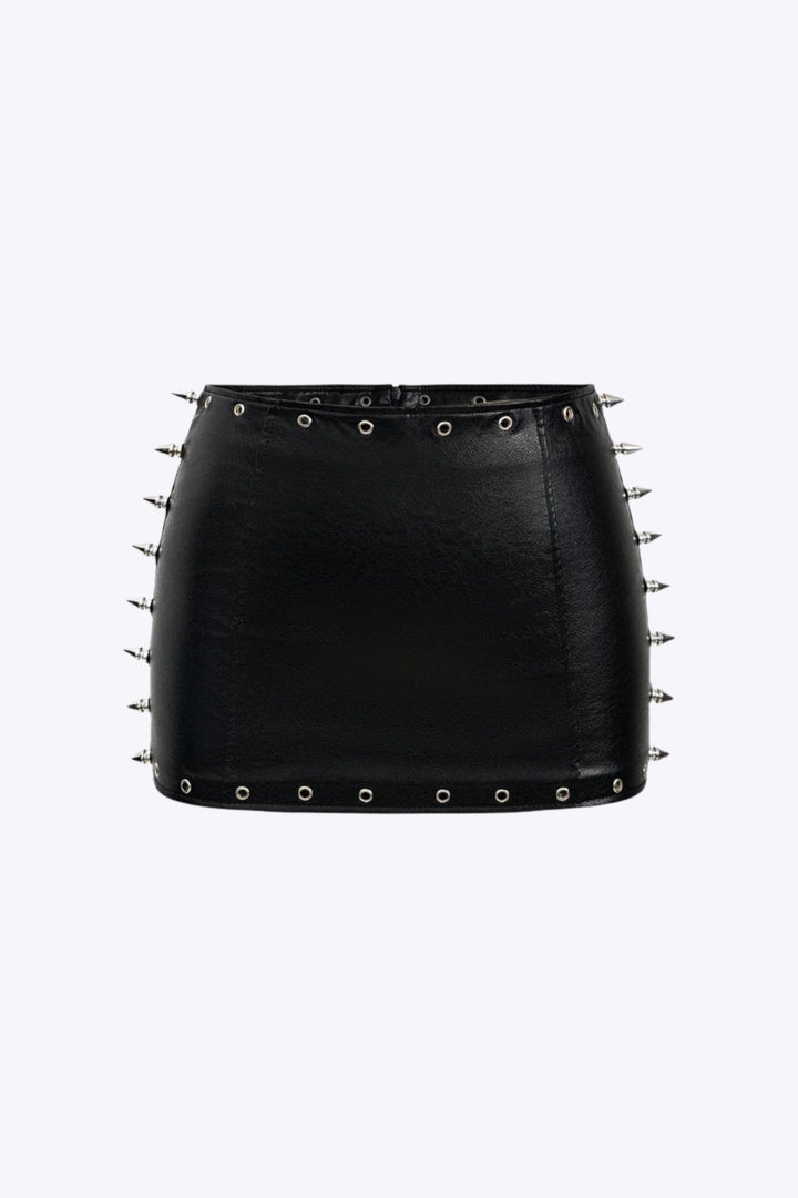 Penny Jupe Taille Basse à Détails Cloutés pour Femmes | Design Élégant et Confort Optimal