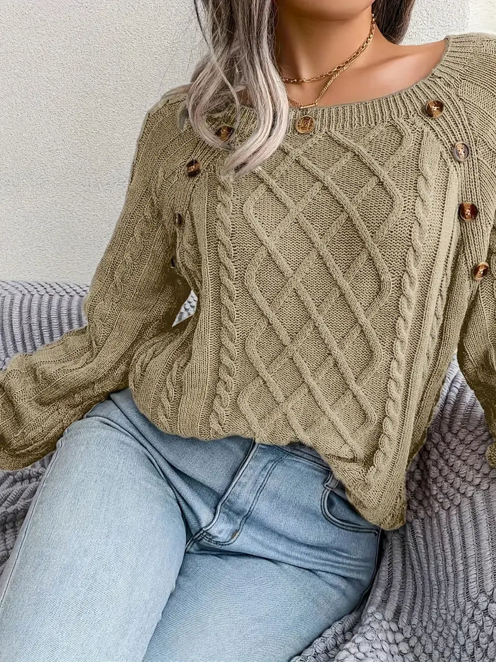 Aldara | Pull élégant pour femme, Polyvalent et confortable, Design raffiné pour une élégance au quotidien