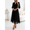 Vestido midi de verano para mujer con mangas 3/4