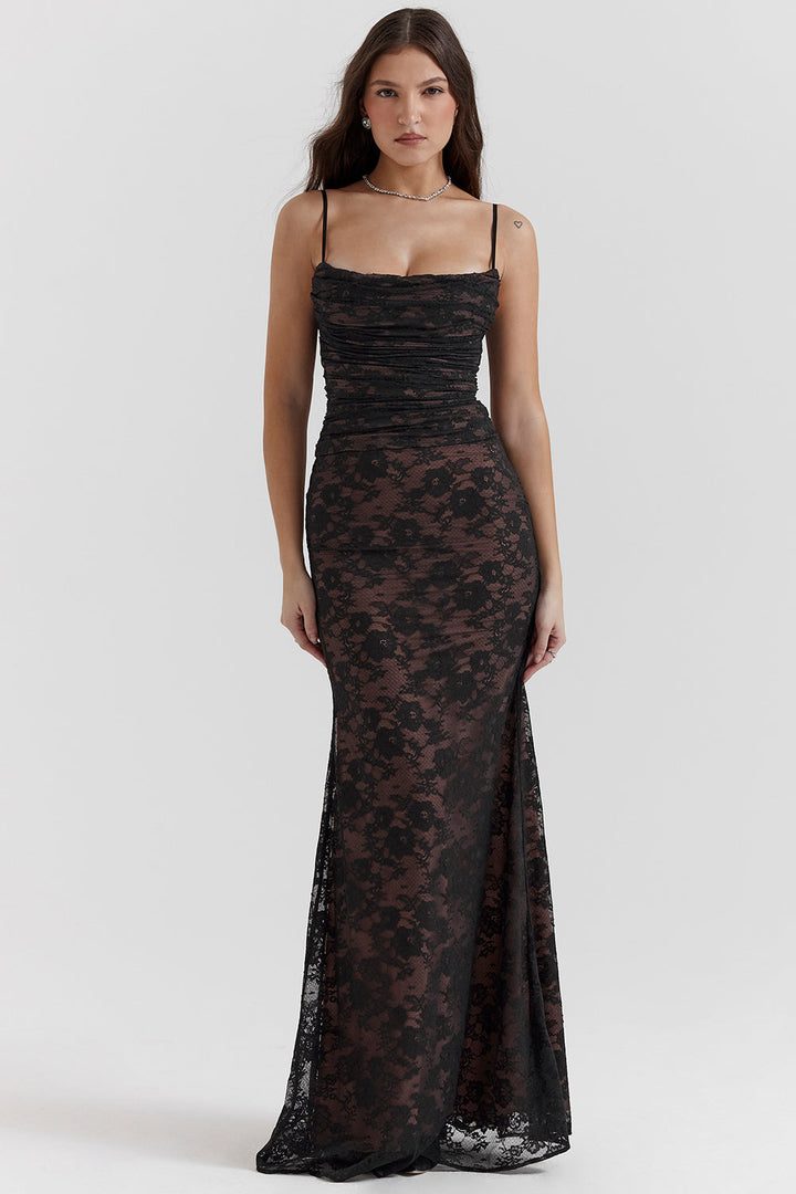 Vestido largo Alba para mujer | Estilo elegante y tejido fluido 