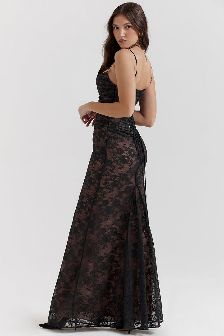 Vestido largo Alba para mujer | Estilo elegante y tejido fluido 