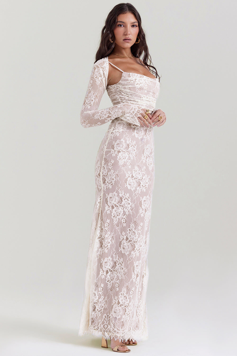 Vestido largo Alba para mujer | Estilo elegante y tejido fluido 