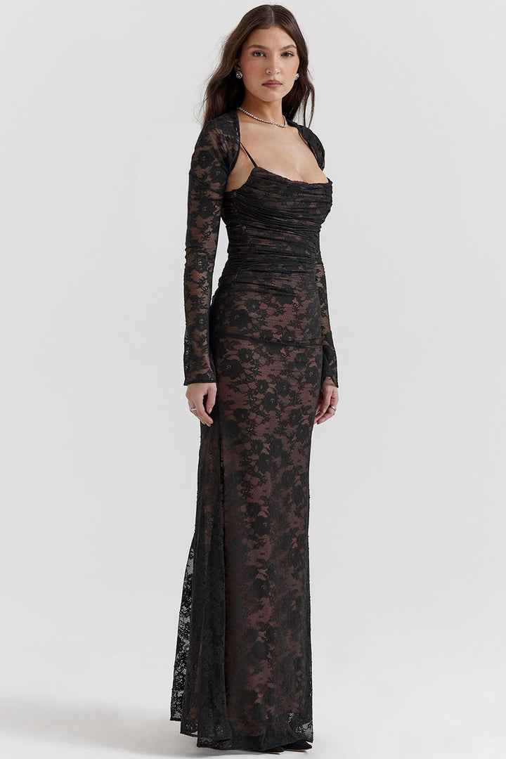 Vestido largo Alba para mujer | Estilo elegante y tejido fluido 