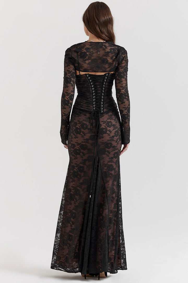 Vestido largo Alba para mujer | Estilo elegante y tejido fluido 