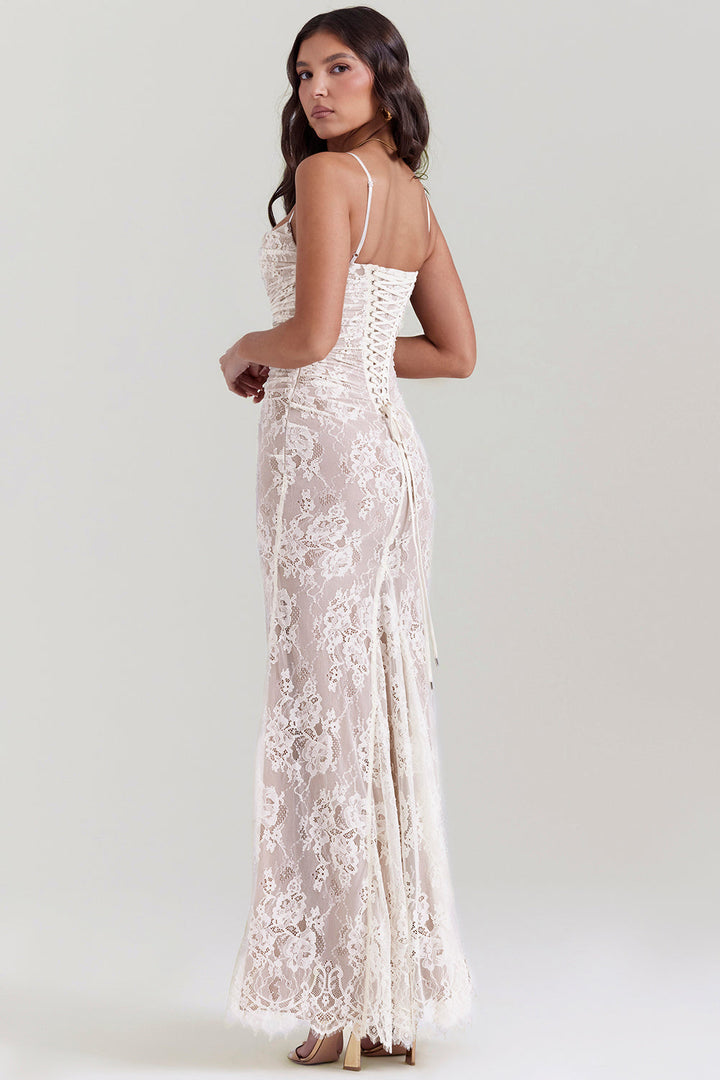 Vestido largo Alba para mujer | Estilo elegante y tejido fluido 