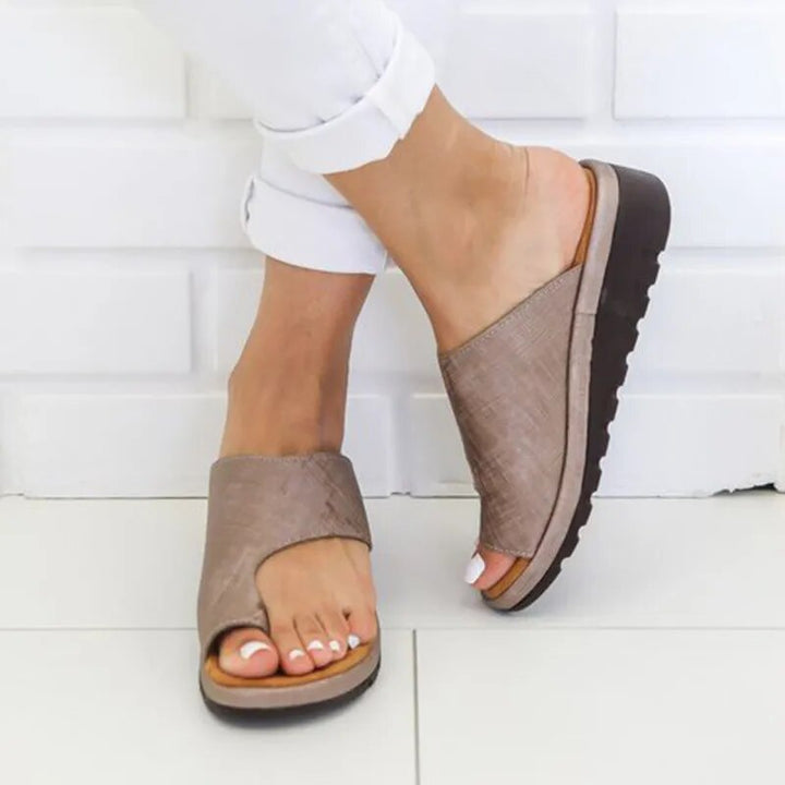 Chaussons confortables en cuir pour femmes avec un soutien optimal