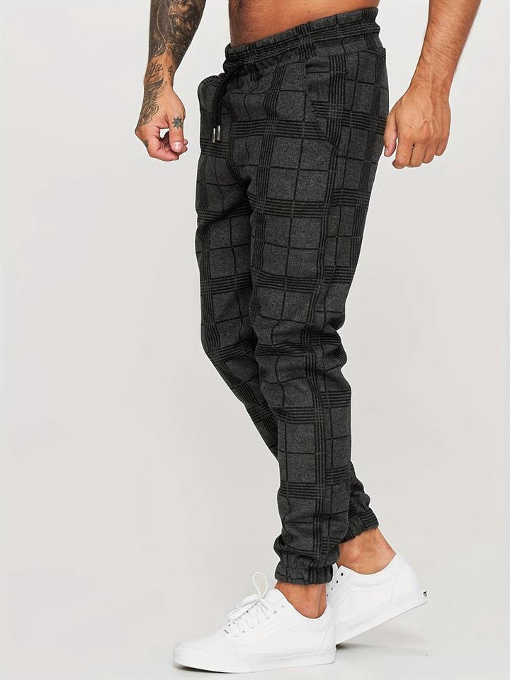 Emman | Pantaloni da jogging a quadri da uomo - Stile casual e confortevole
