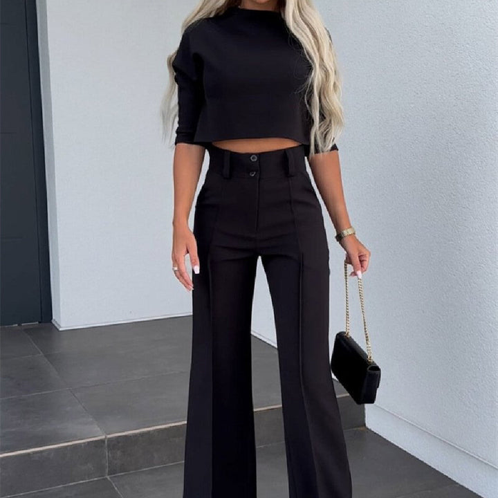 Conjunto de dos piezas Mila para mujer | Comodidad y elegancia para la oficina y el tiempo libre | Tallas S a 2XL