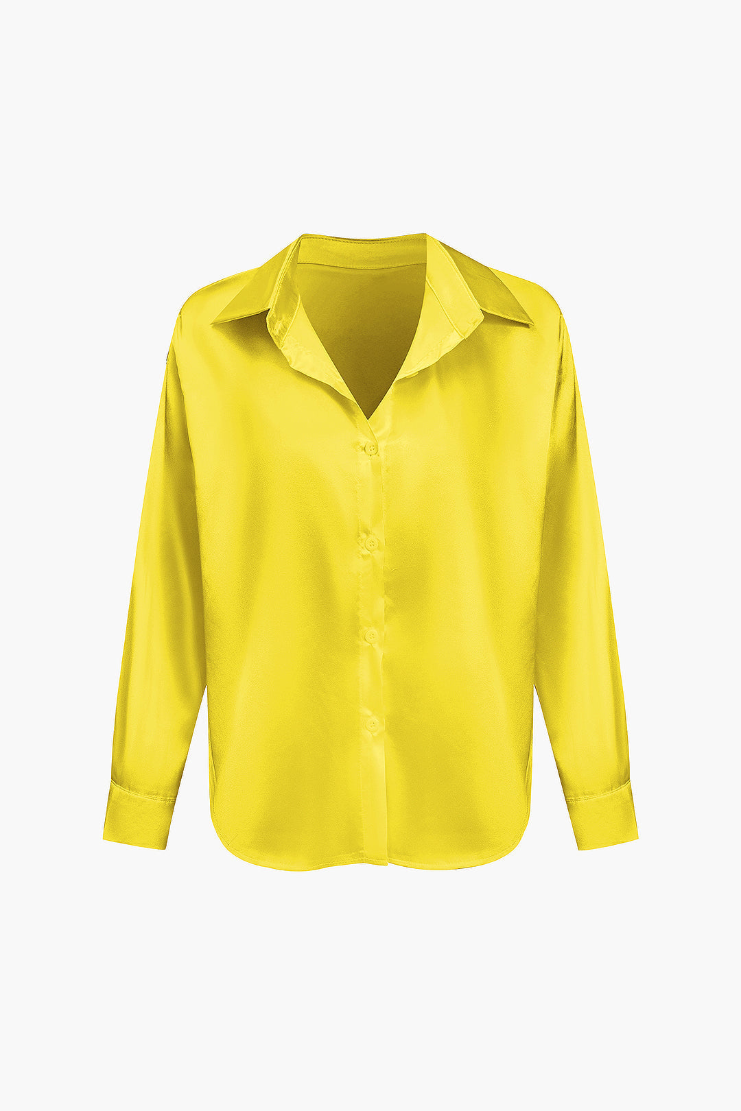 Blusa de satén Lillian para mujer | Camisa elegante de manga larga, corte holgado y diseño atemporal