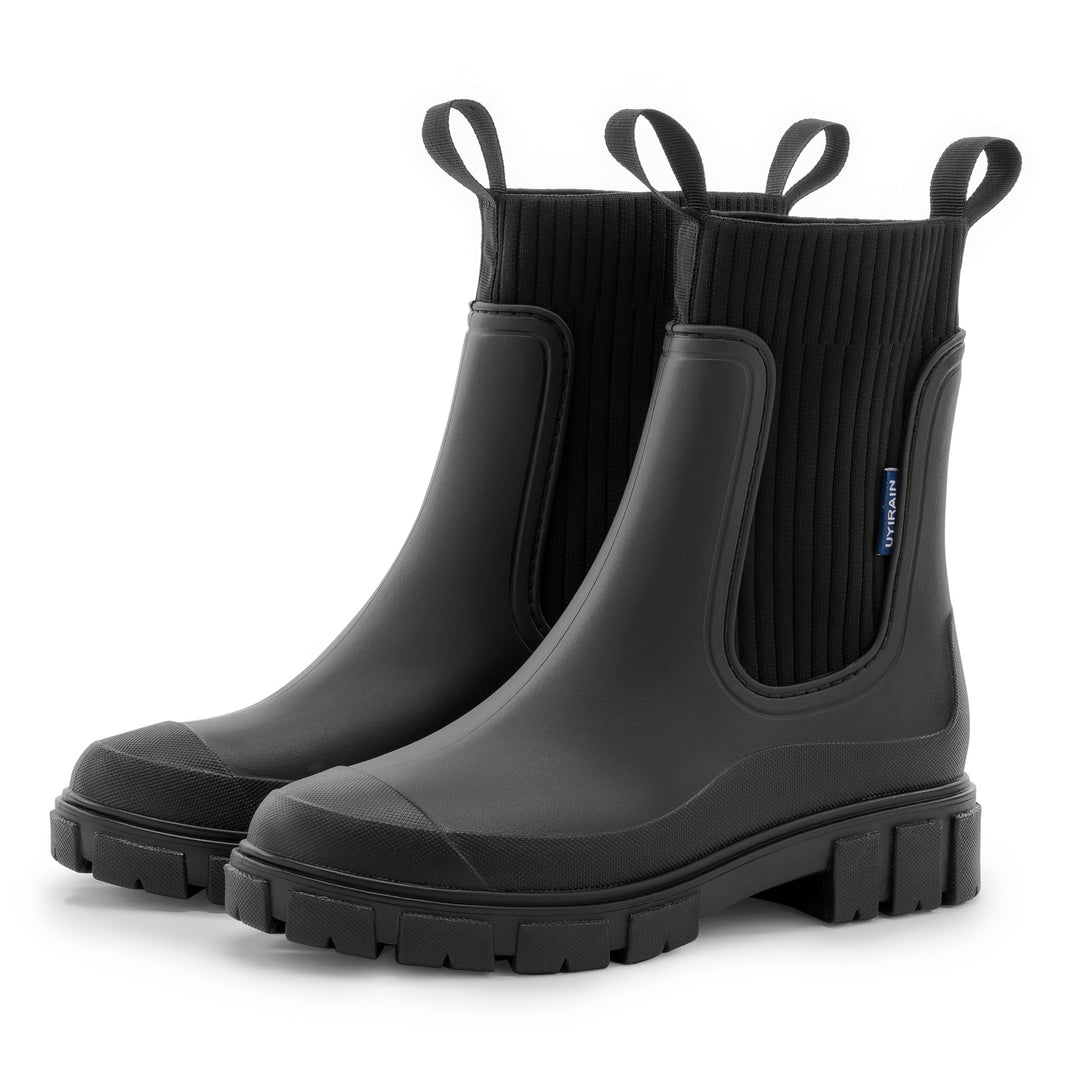 Botas de lluvia para mujer Urban Storm | impermeables, cómodas con suela compensada