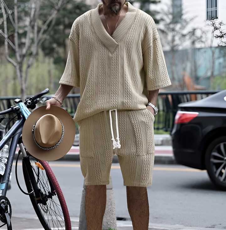 Comfy Boho Duo | Ensemble Estival Homme Oversize avec Coupe Décontractée