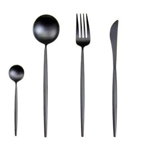 RoyalGlow Set de Couverts 24 Pièces | Acier Inox Doré et Argent Élégant
