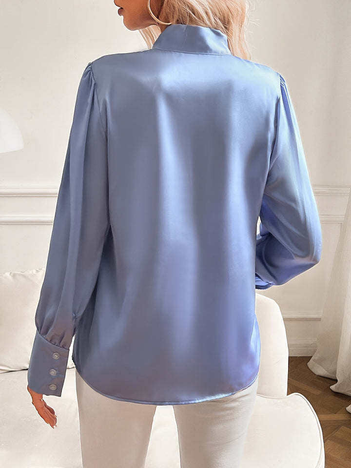 Blouse élégante avec col à nœud | Féminité et raffinement pour toutes les occasions