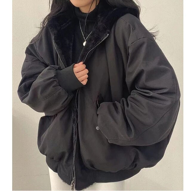 Océane Dubois | Chaqueta reversible elegante y gruesa | Comodidad y estilo todo el año 