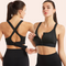 Sujetador deportivo con cremallera de nylon para fitness