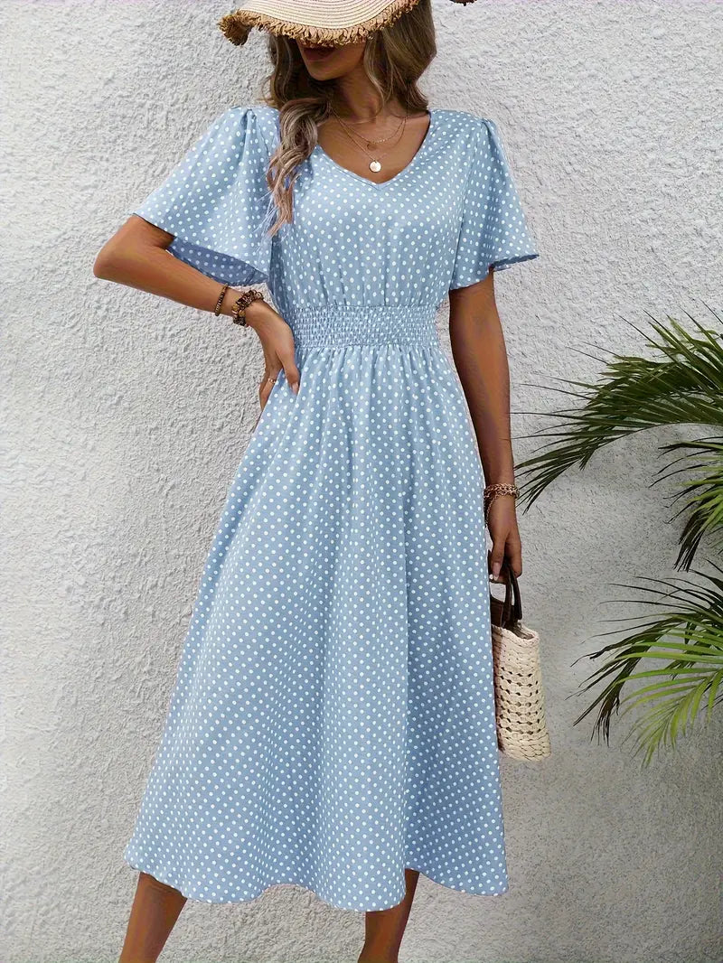 Vestido de verano de lunares | Transpirable y femenino | Perfecto para días soleados