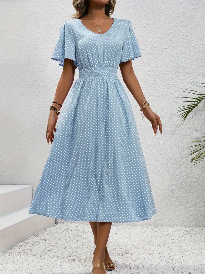 Vestido de verano de lunares | Transpirable y femenino | Perfecto para días soleados