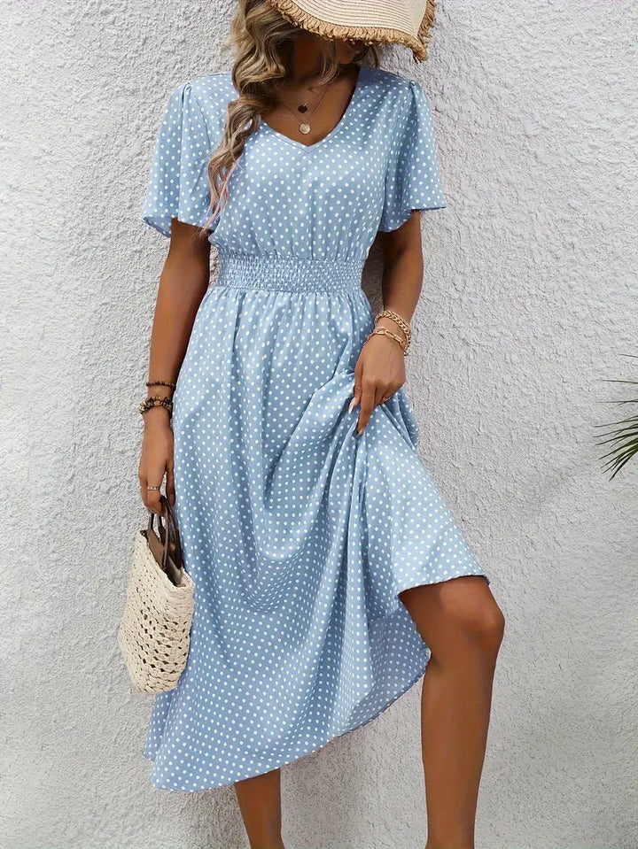 Vestido de verano de lunares | Transpirable y femenino | Perfecto para días soleados