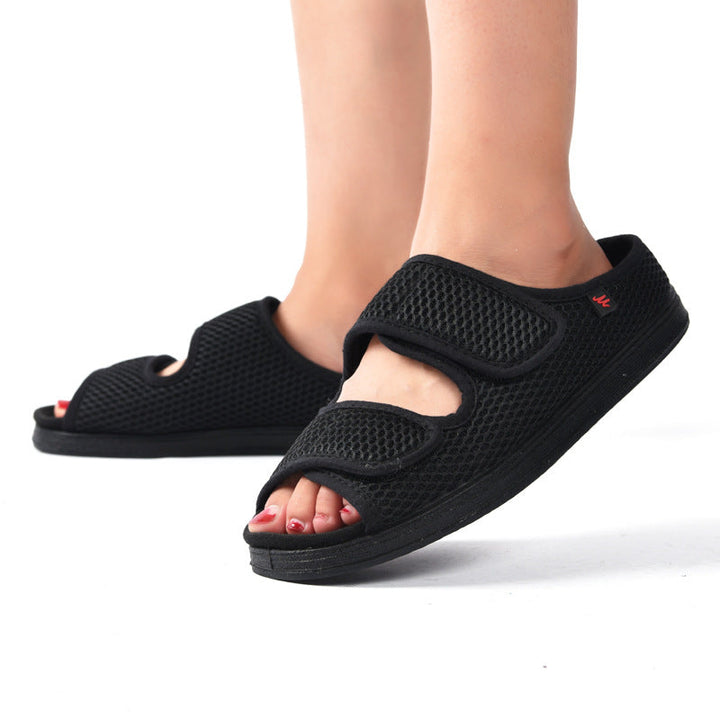 Scarpe per diabetici a calzata larga per piedi gonfi | Comode, traspiranti e regolabili