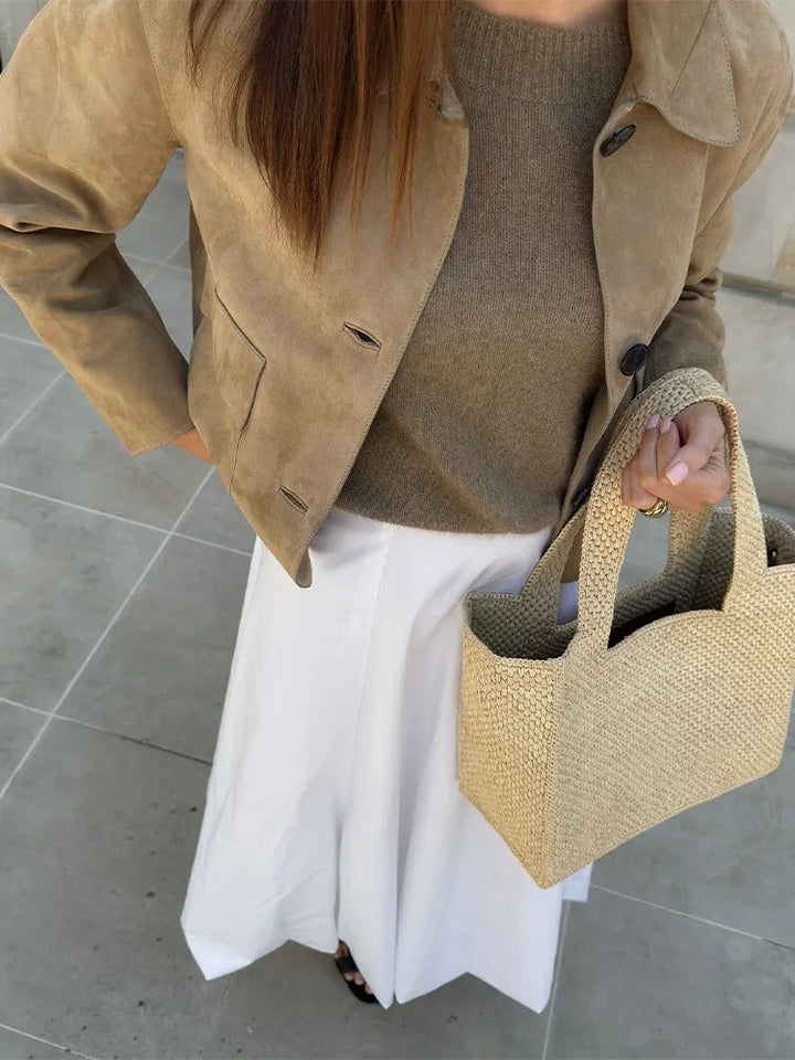 Veste en cuir pour femme Karly | Coupe étroite et design moderne - Un look élégant pour toutes les occasions