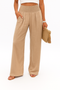 Pantalón de mujer en lino Breezeflow con cintura elástica y corte fluido verano 2025