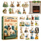 Calendario de Adviento Bull Terrier 2026, 24 días, decoración navideña de acrílico 2D (diseño de perro), cuenta atrás, regalo para niños, familias y amantes de los animales