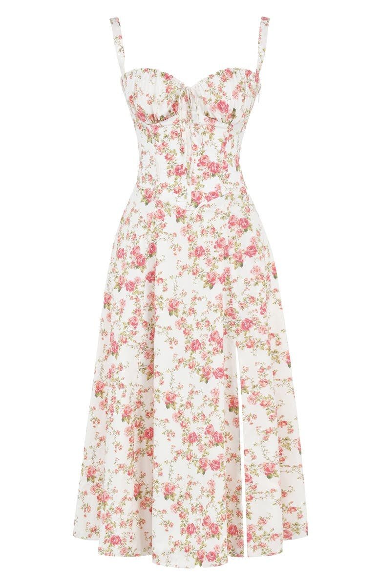 Robe Florale avec Corset | Élégance Décontractée & Charme Estival