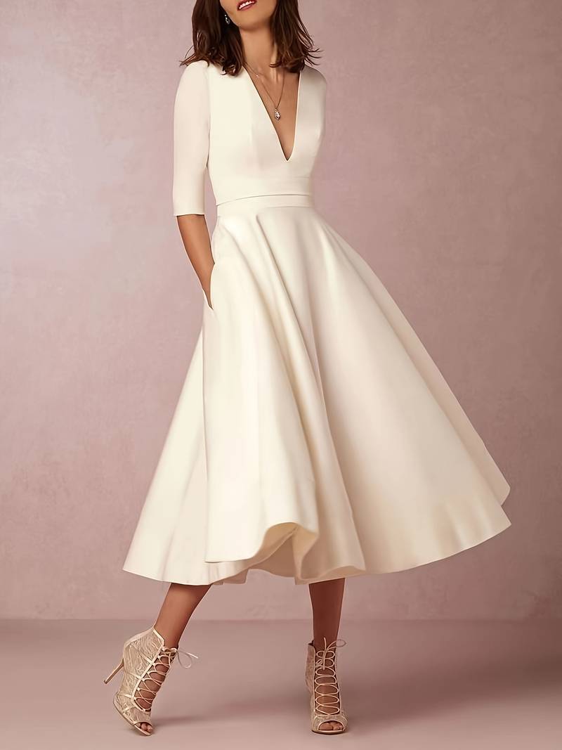 Robe Trapèze Femme Vintage Années 60 — Faye | Élégance Rétro Chic