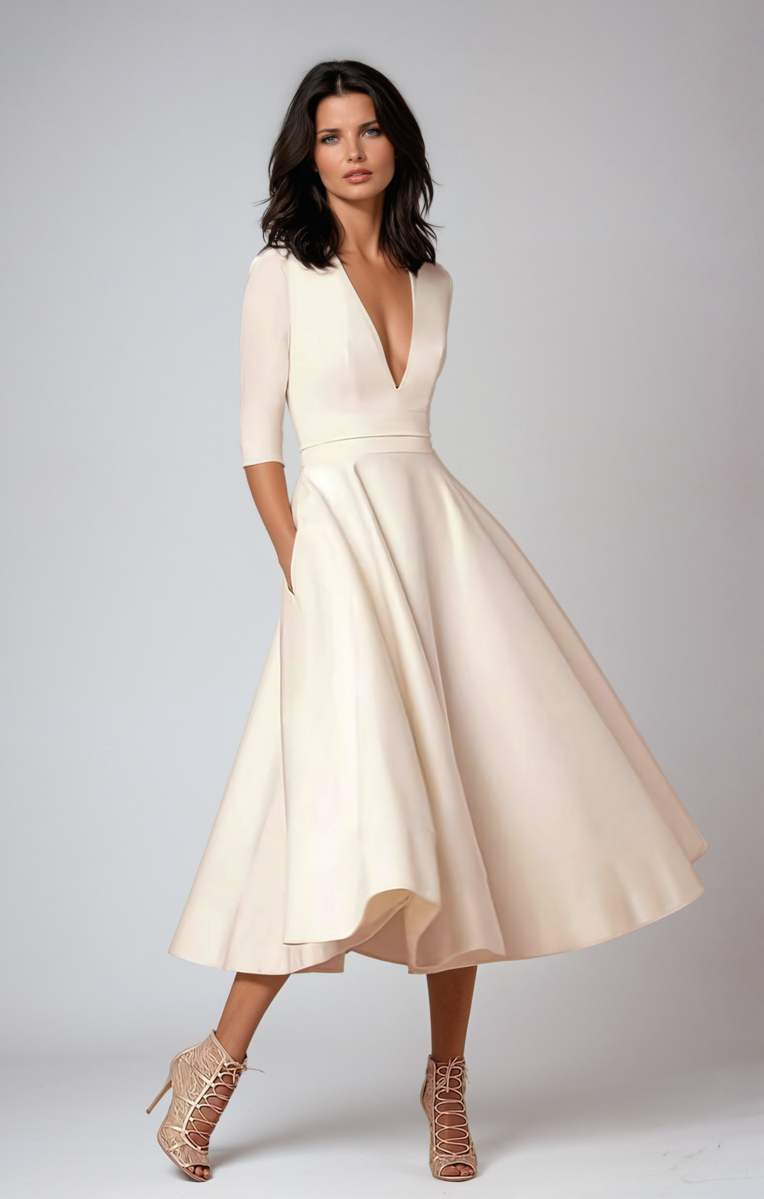 Robe Trapèze Femme Vintage Années 60 — Faye | Élégance Rétro Chic