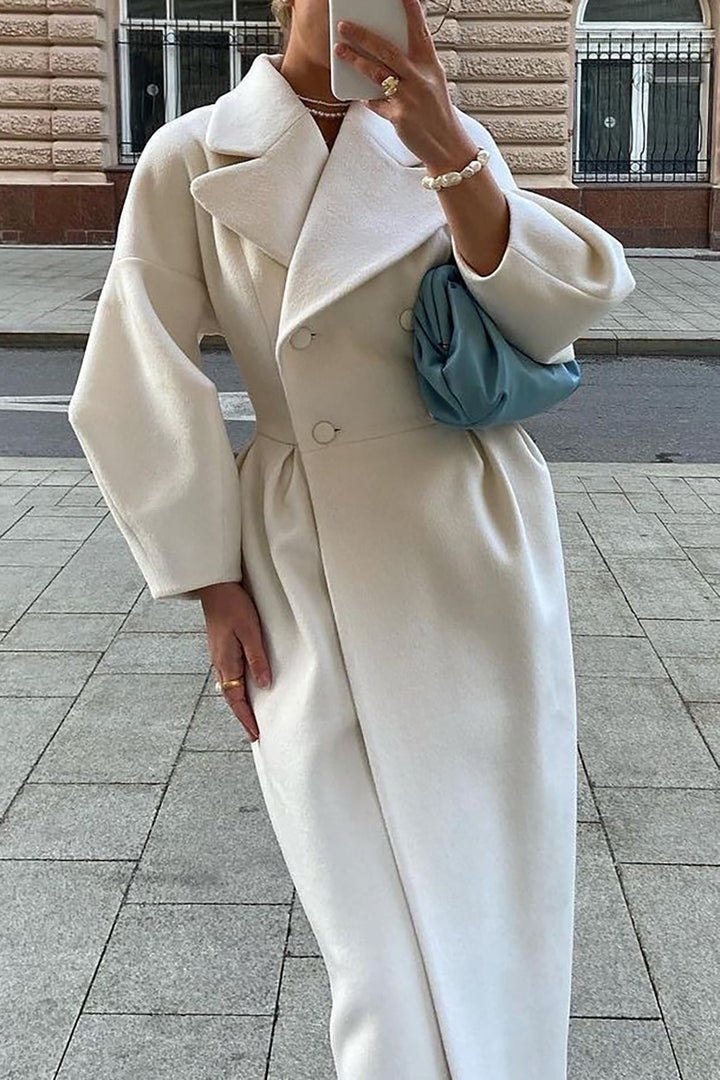 Cappotto lungo elegante da donna Chantal | Design doppiopetto senza tempo