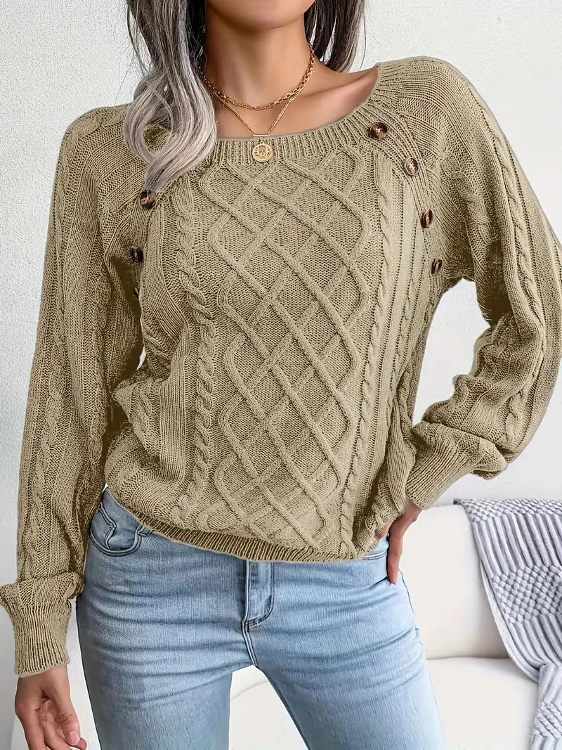 Aldara | Pull élégant pour femme, Polyvalent et confortable, Design raffiné pour une élégance au quotidien