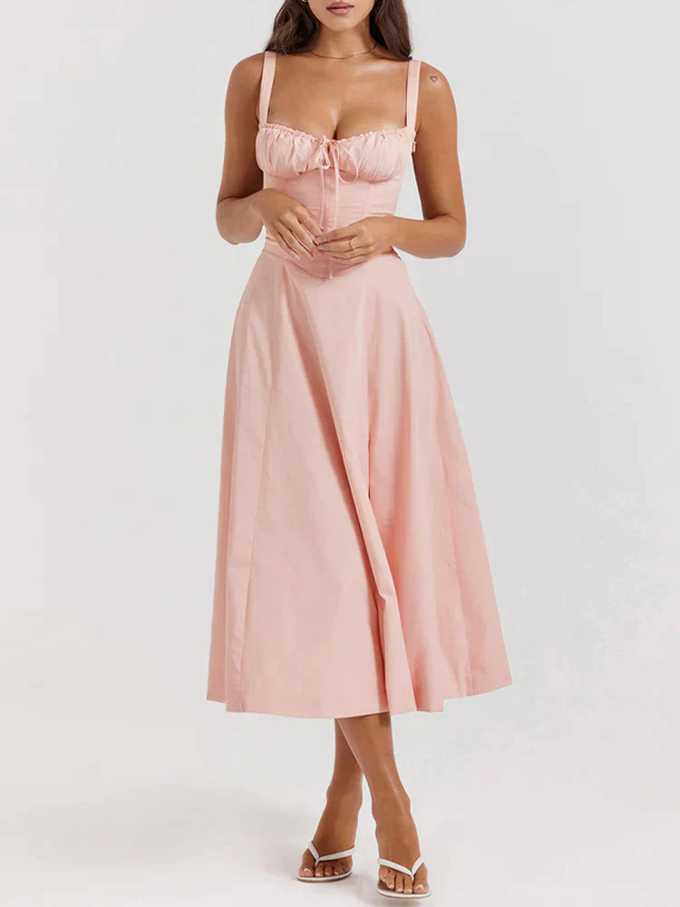 Brittney | Abito bustier con corsetto: eleganza casual e comfort estivo