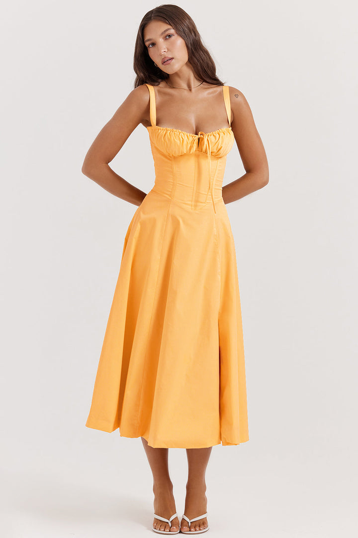 Brittney | Abito bustier con corsetto: eleganza casual e comfort estivo