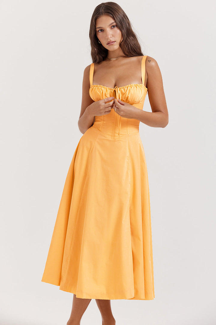 Brittney | Abito bustier con corsetto: eleganza casual e comfort estivo
