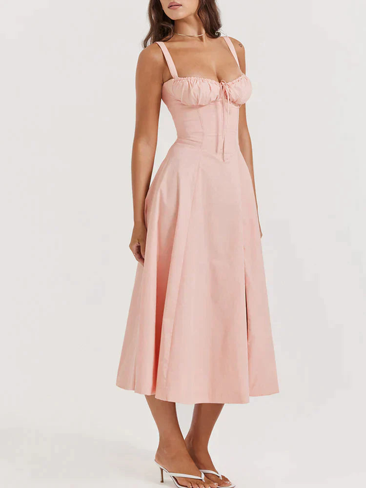 Brittney | Abito bustier con corsetto: eleganza casual e comfort estivo
