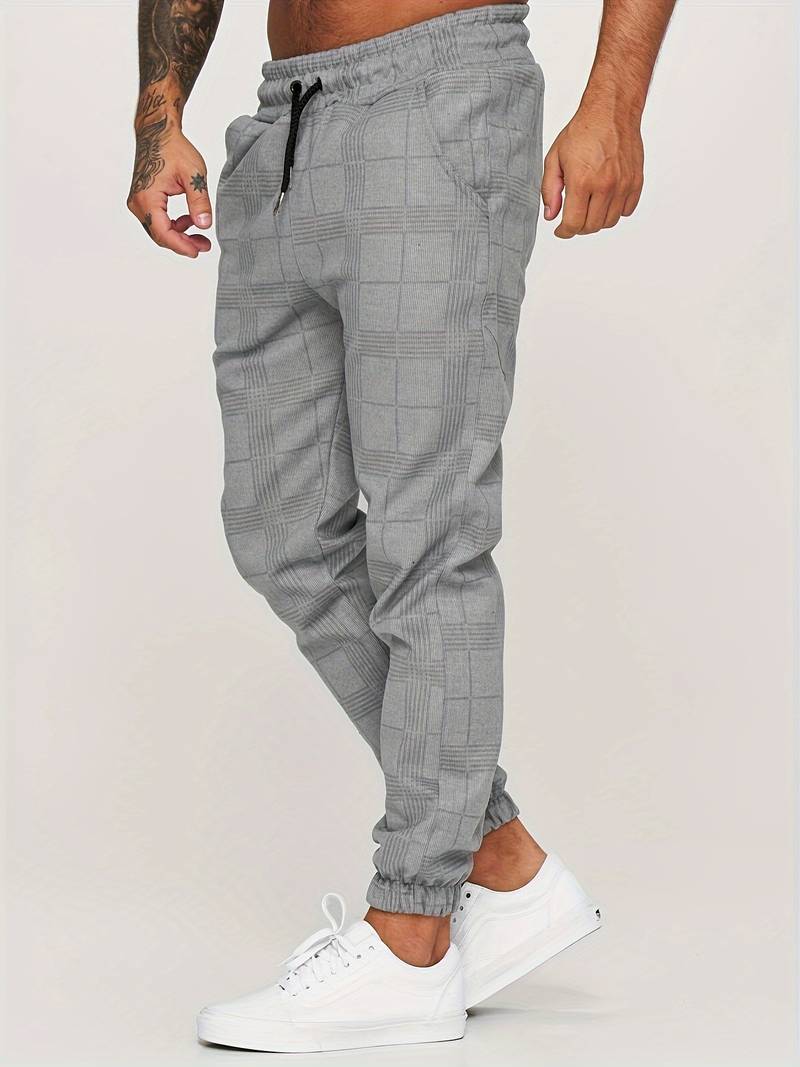 Emman | Pantaloni da jogging a quadri da uomo - Stile casual e confortevole