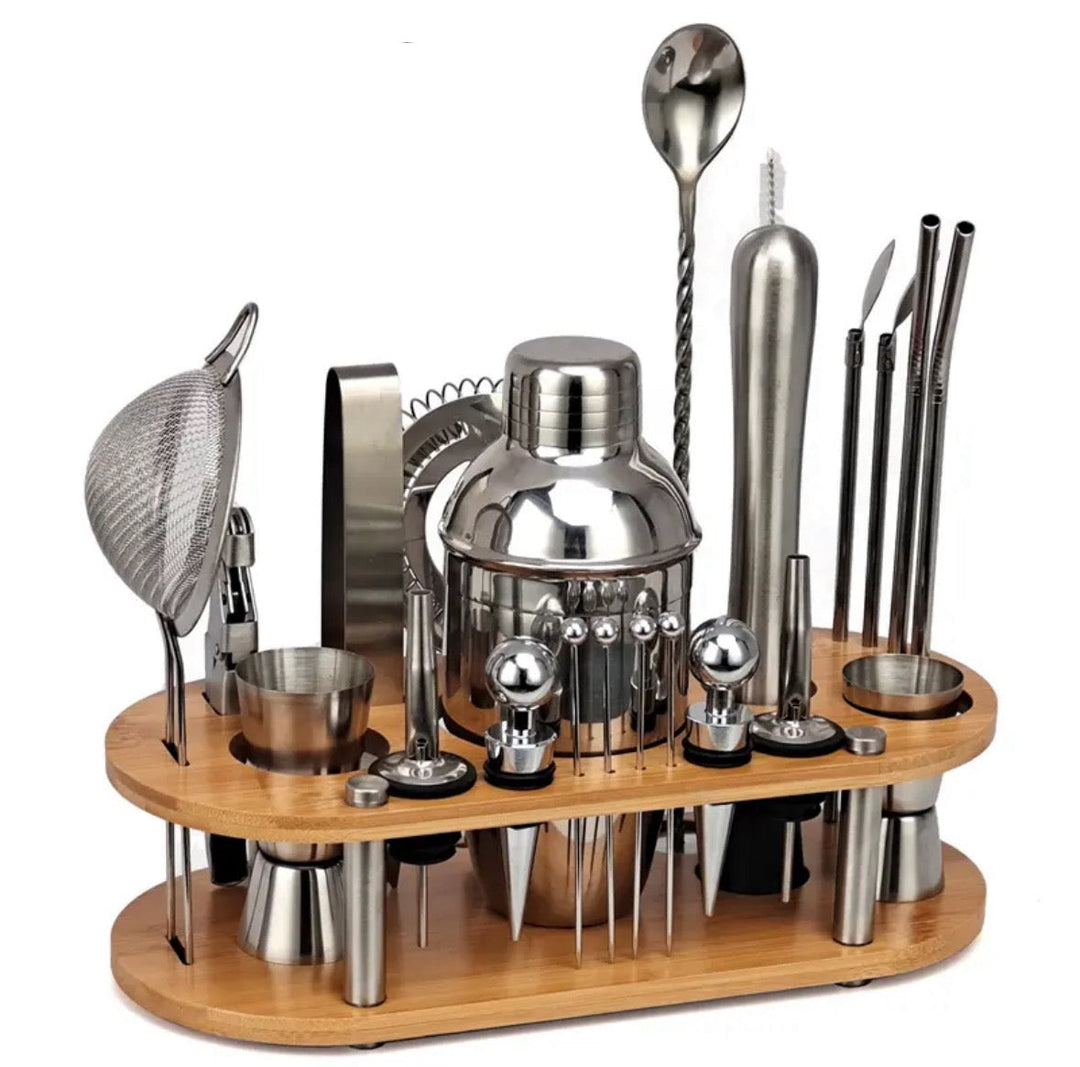 ShakerPro | Set Barman 23 Pièces pour Cocktails Professionnels à la Maison