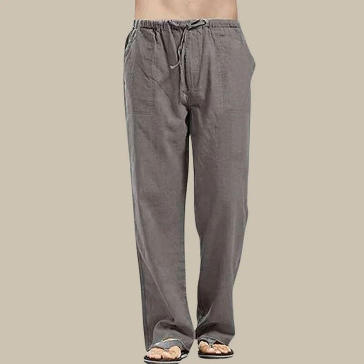 Pantalones casuales de lino para hombre | Ligeros y elegantes para el verano 