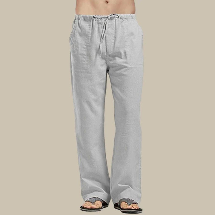 Pantalones casuales de lino para hombre | Ligeros y elegantes para el verano 