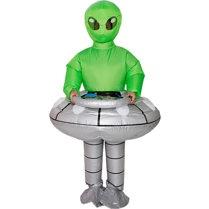 Alien gonflable avec UFO pour enfants – costume Halloween original et amusant