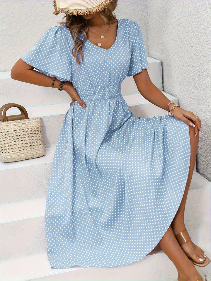 Vestido de verano de lunares | Transpirable y femenino | Perfecto para días soleados