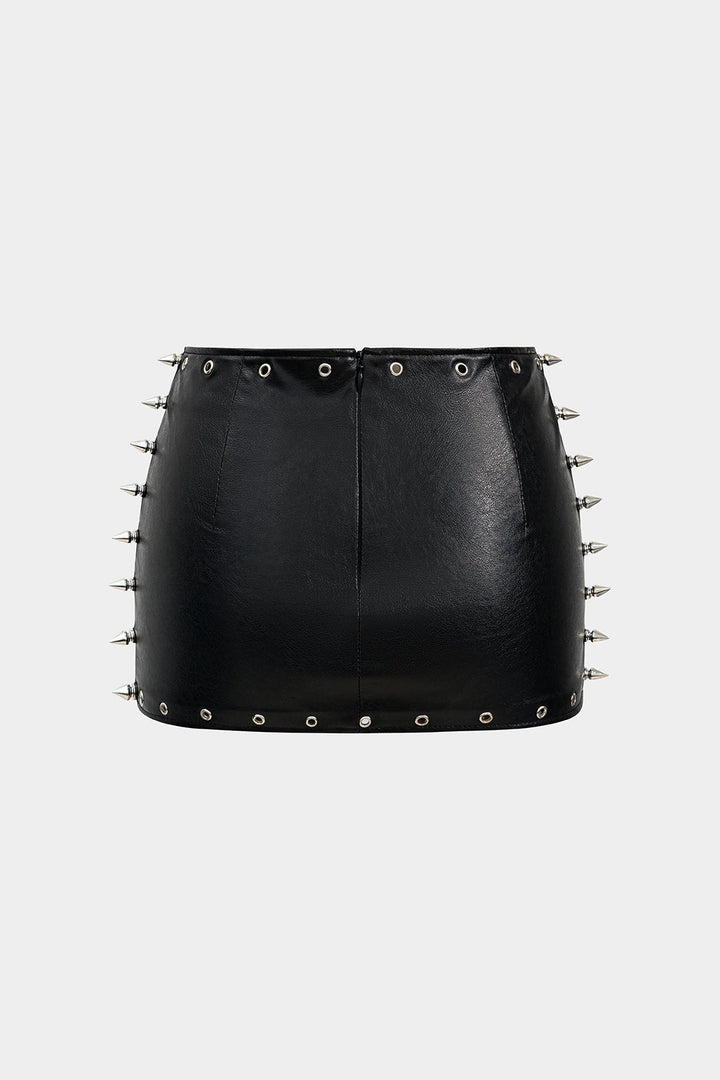 Penny Jupe Taille Basse à Détails Cloutés pour Femmes | Design Élégant et Confort Optimal