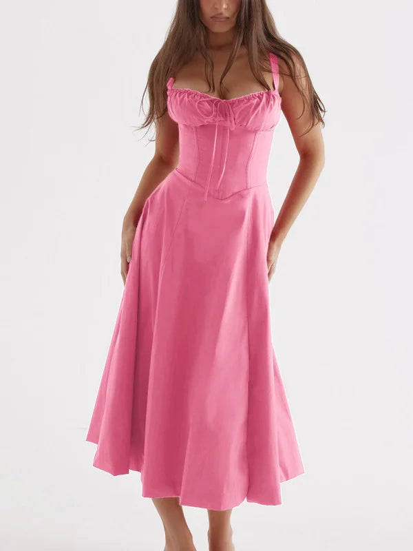 Brittney | Abito bustier con corsetto: eleganza casual e comfort estivo