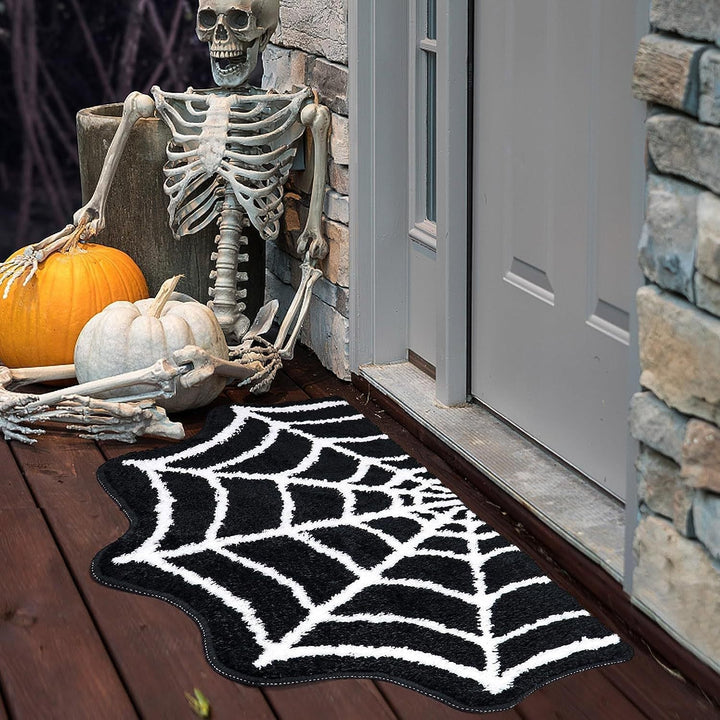 Tapis d’entrée Halloween Toile d’Araignée – Antidérapant, Durable et Design Effrayant