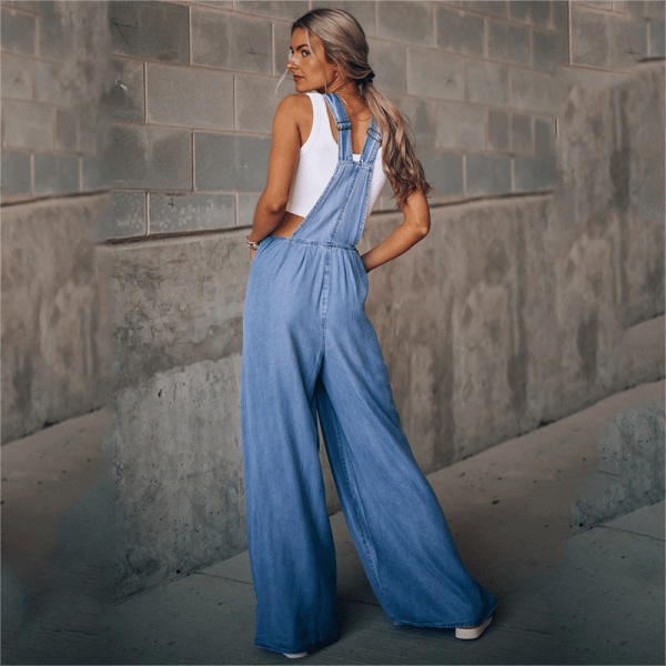 Sanura - Combinaison en jean tendance pour femme, style décontracté et confort optimal