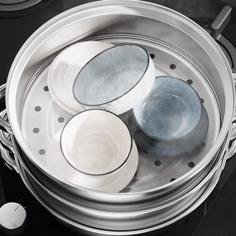 NutriSteam Cuiseur Vapeur 3 Couches | Acier Inox Multi-Étages pour Cuisine Saine