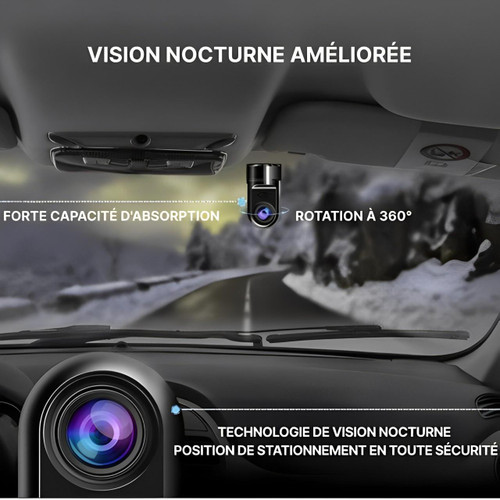 Dashcam Car avec AI Parking Surveillance & ADAS Driving System